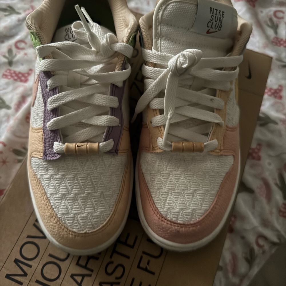 Nike Sun Club White and Pastel Sneakers